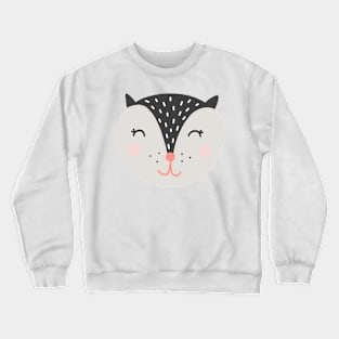 Cute Cartoon Cat Crewneck Sweatshirt